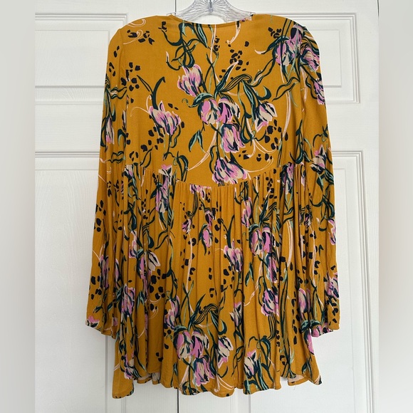 Free People Mustard Floral Dress - Picture 8 of 8